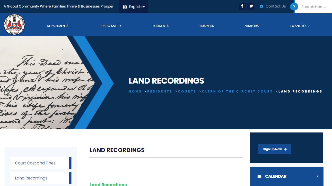 Land Recordings - Prince George County, Virginia